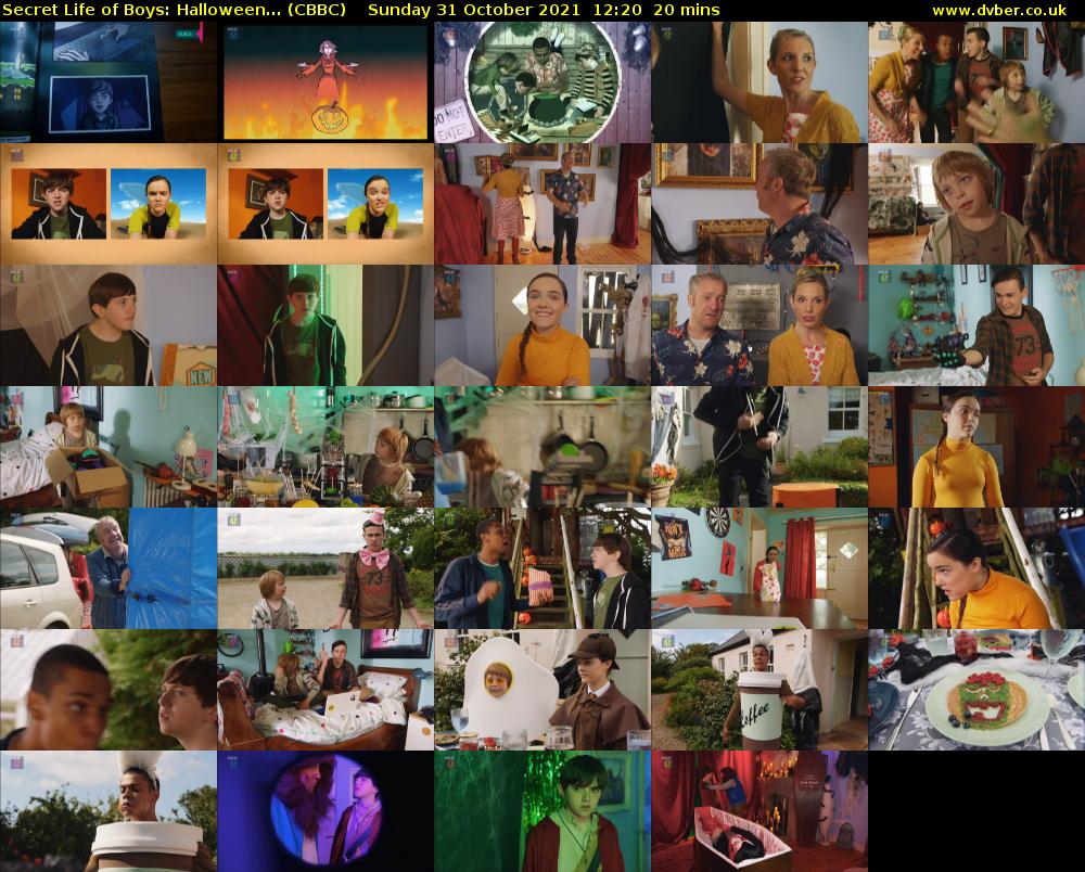 Secret Life of Boys: Halloween... (CBBC) Sunday 31 October 2021 12:20 - 12:40