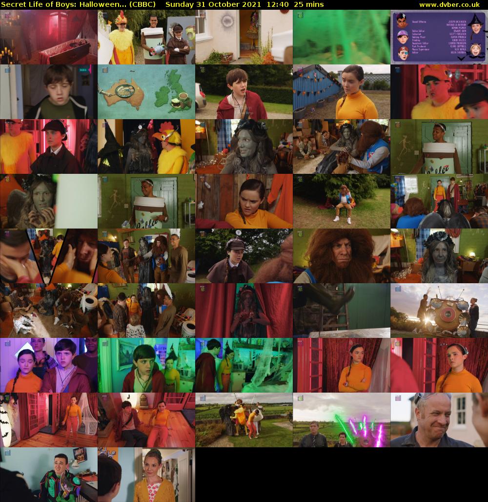 Secret Life of Boys: Halloween... (CBBC) Sunday 31 October 2021 12:40 - 13:05