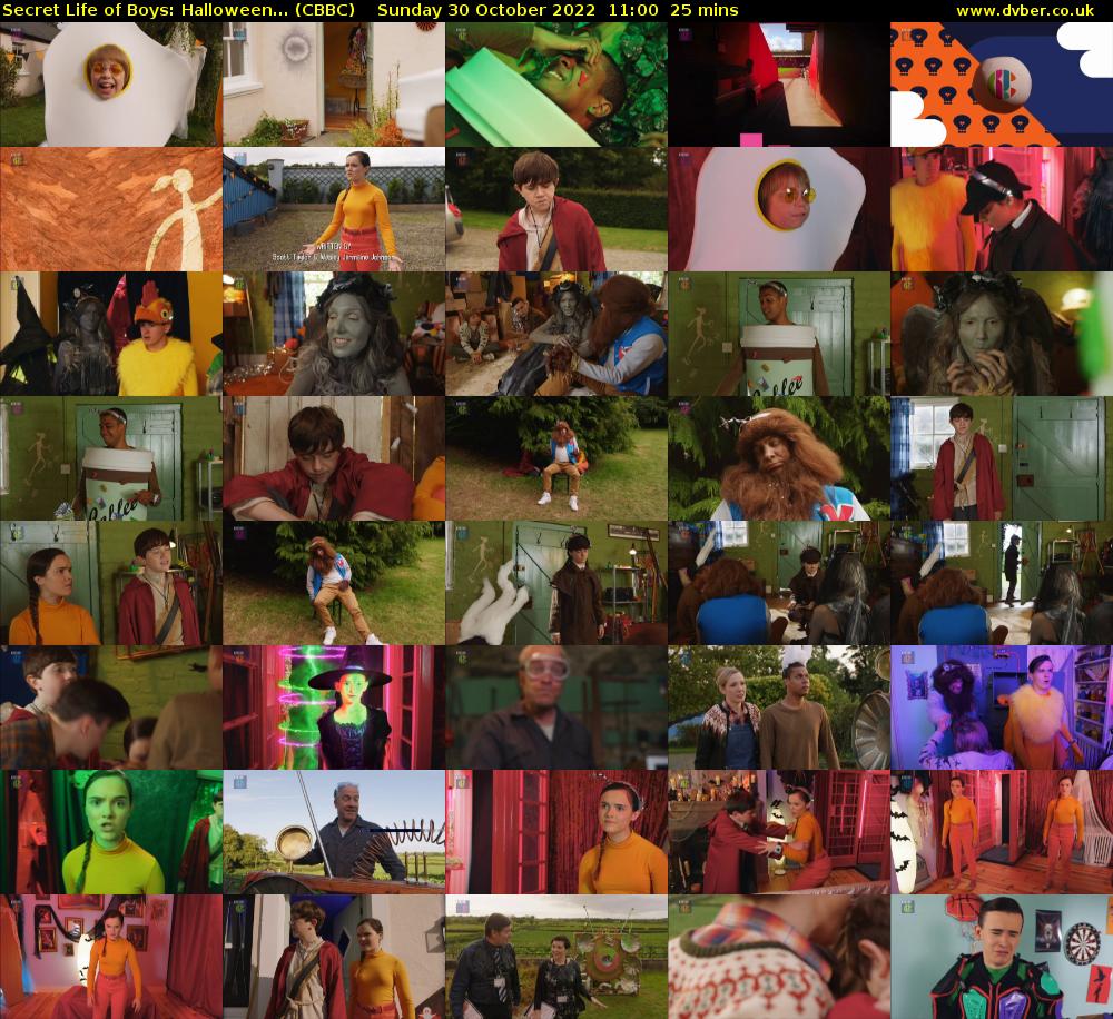 Secret Life of Boys: Halloween... (CBBC) Sunday 30 October 2022 11:00 - 11:25
