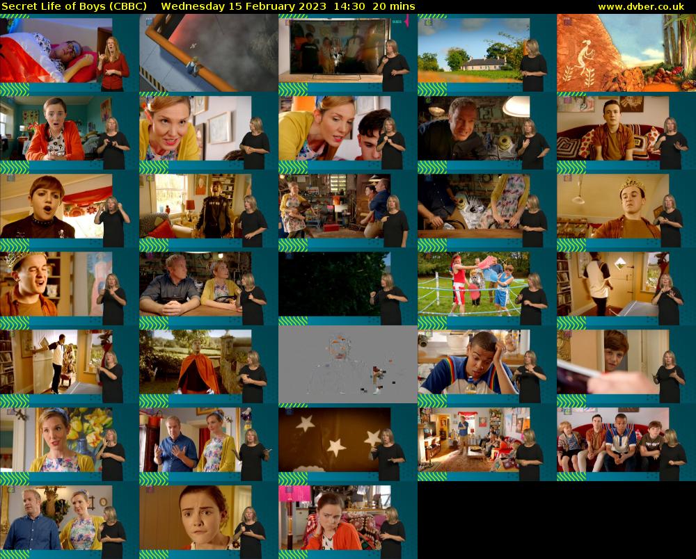 Secret Life of Boys (CBBC) Wednesday 15 February 2023 14:30 - 14:50
