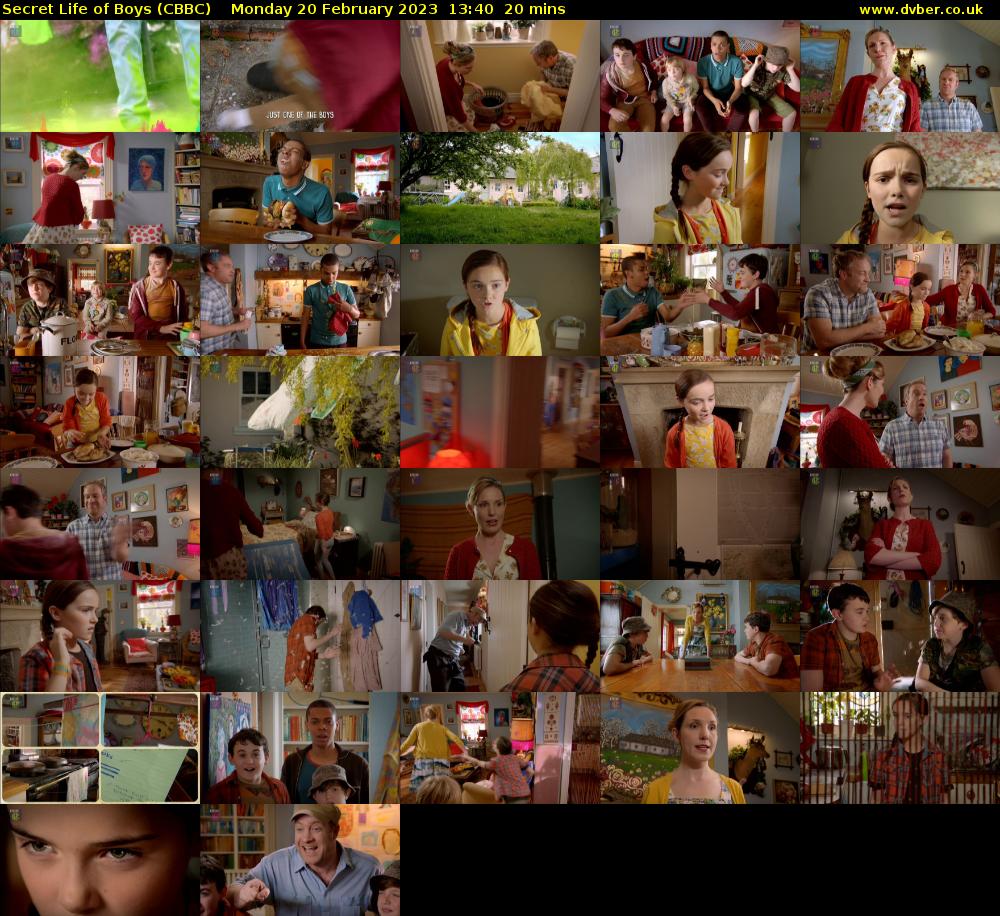 Secret Life of Boys (CBBC) Monday 20 February 2023 13:40 - 14:00