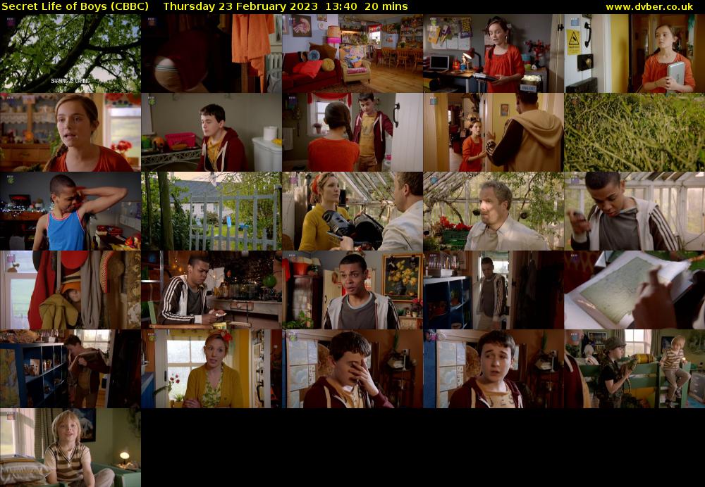 Secret Life of Boys (CBBC) Thursday 23 February 2023 13:40 - 14:00
