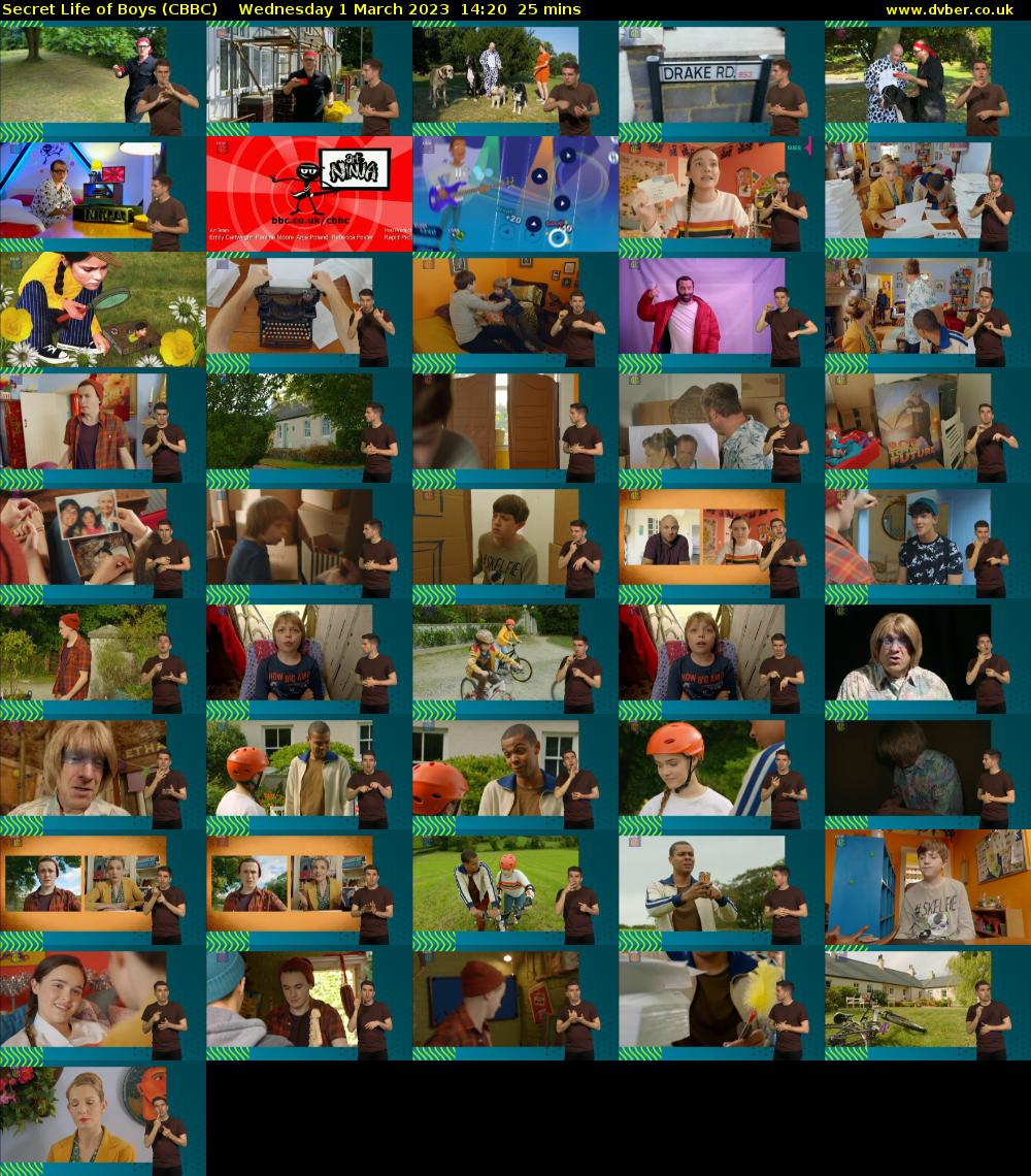 Secret Life of Boys (CBBC) Wednesday 1 March 2023 14:20 - 14:45