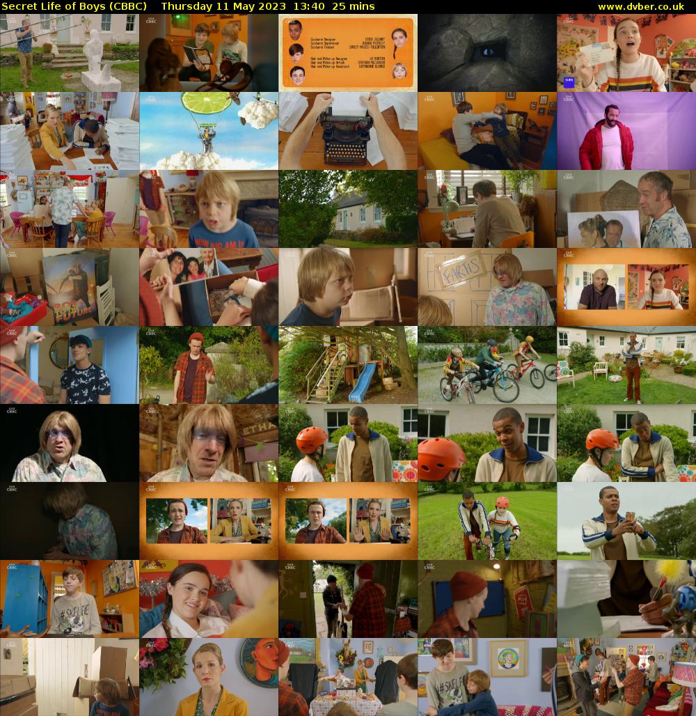 Secret Life of Boys (CBBC) Thursday 11 May 2023 13:40 - 14:05