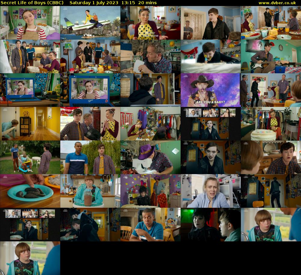 Secret Life of Boys (CBBC) Saturday 1 July 2023 13:15 - 13:35