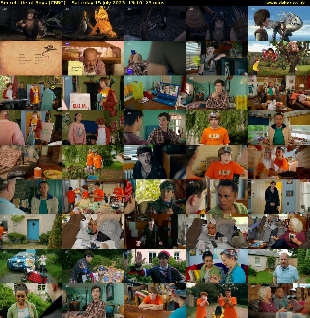 Secret Life of Boys (CBBC) Saturday 15 July 2023 13:10 - 13:35