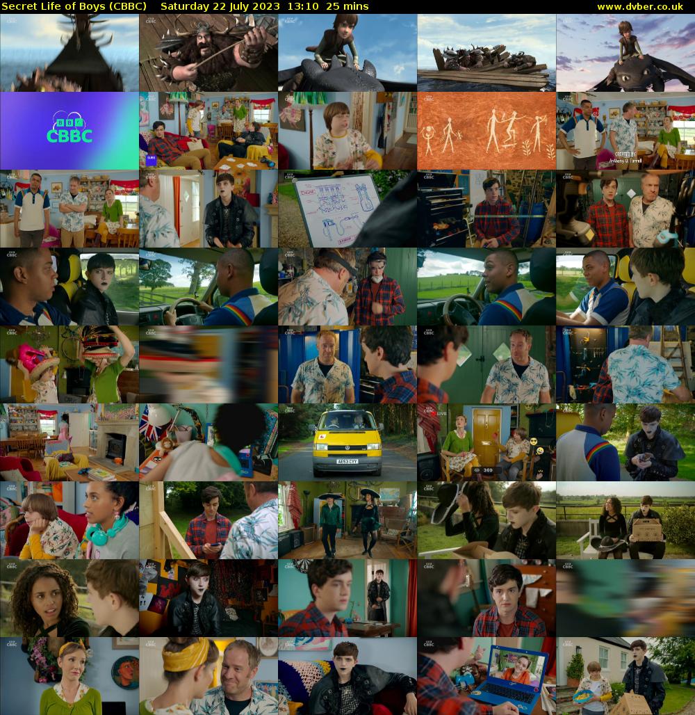 Secret Life of Boys (CBBC) Saturday 22 July 2023 13:10 - 13:35