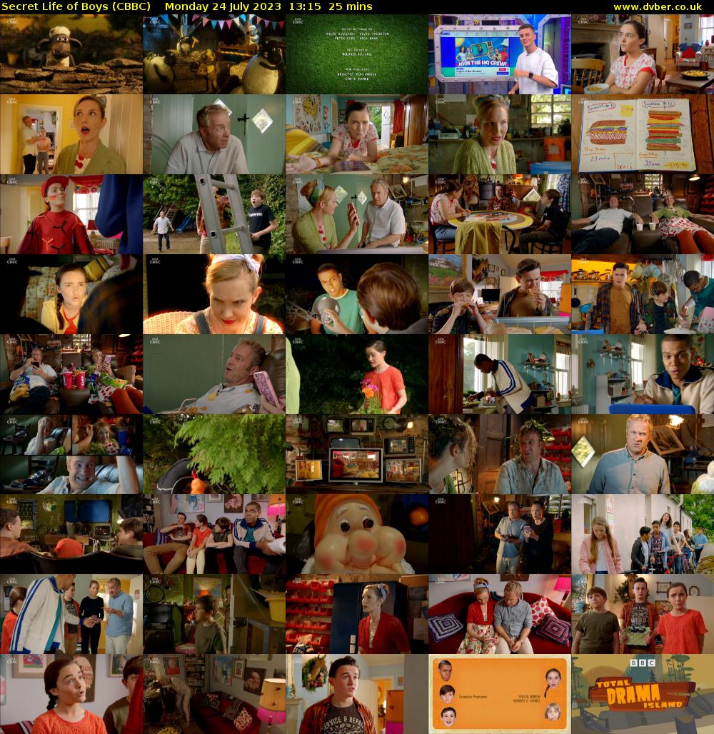 Secret Life of Boys (CBBC) Monday 24 July 2023 13:15 - 13:40