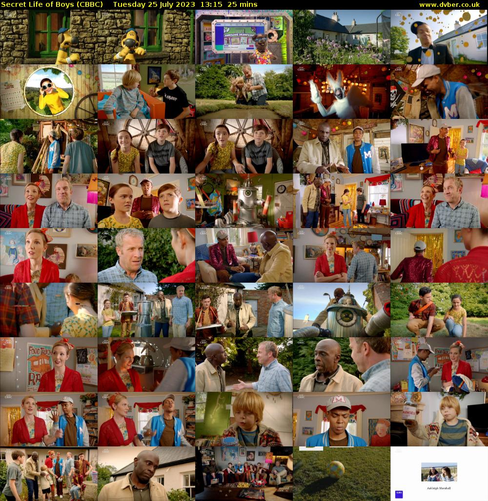 Secret Life of Boys (CBBC) Tuesday 25 July 2023 13:15 - 13:40