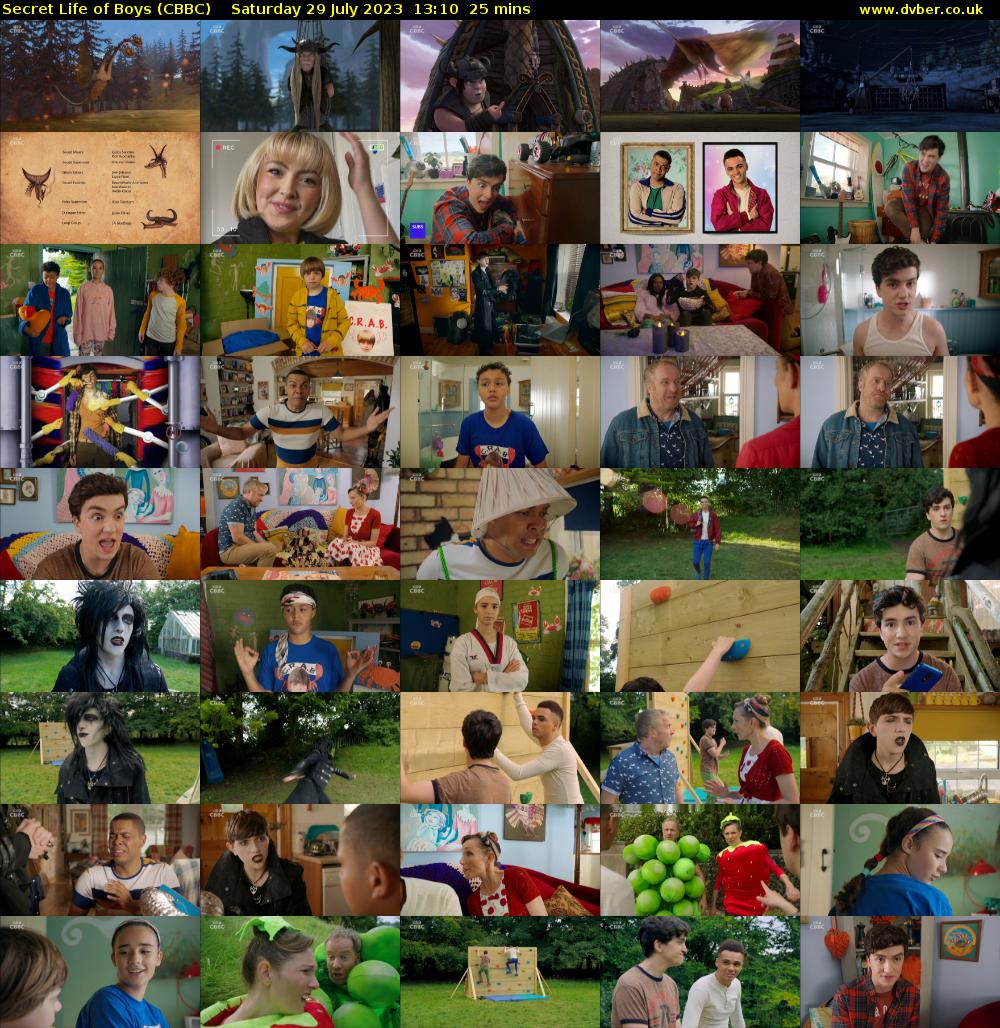 Secret Life of Boys (CBBC) Saturday 29 July 2023 13:10 - 13:35