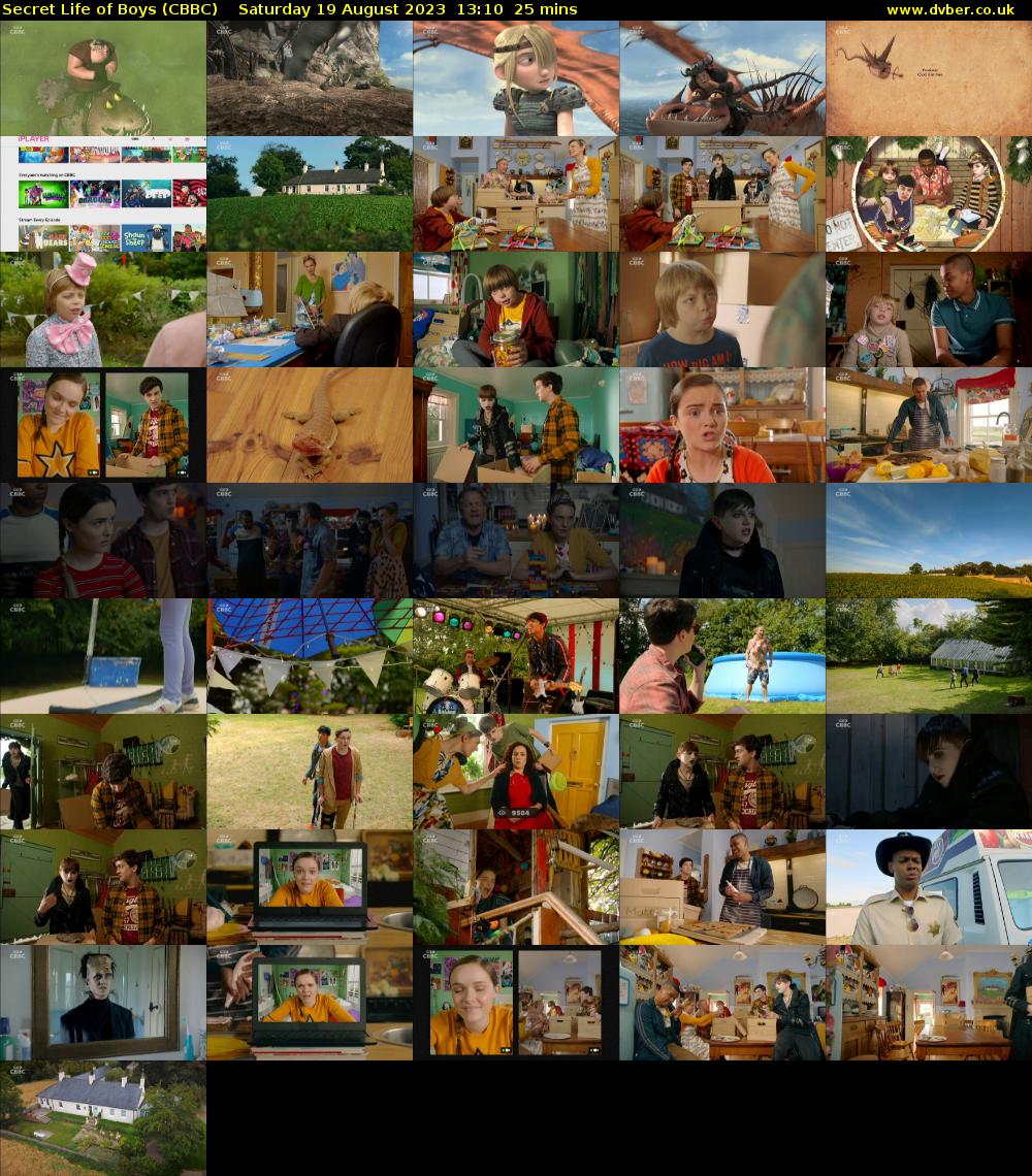 Secret Life of Boys (CBBC) Saturday 19 August 2023 13:10 - 13:35