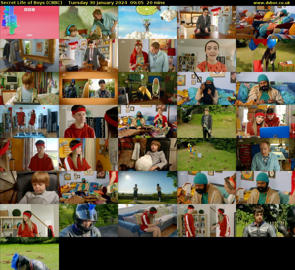 Secret Life of Boys (CBBC) Tuesday 30 January 2024 09:05 - 09:25