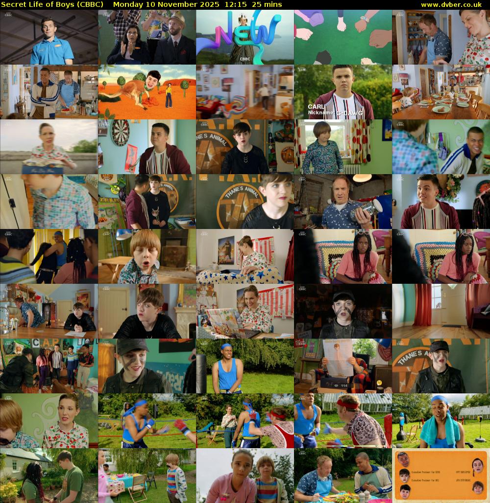Secret Life of Boys (CBBC) Monday 10 November 2025 12:15 - 12:40