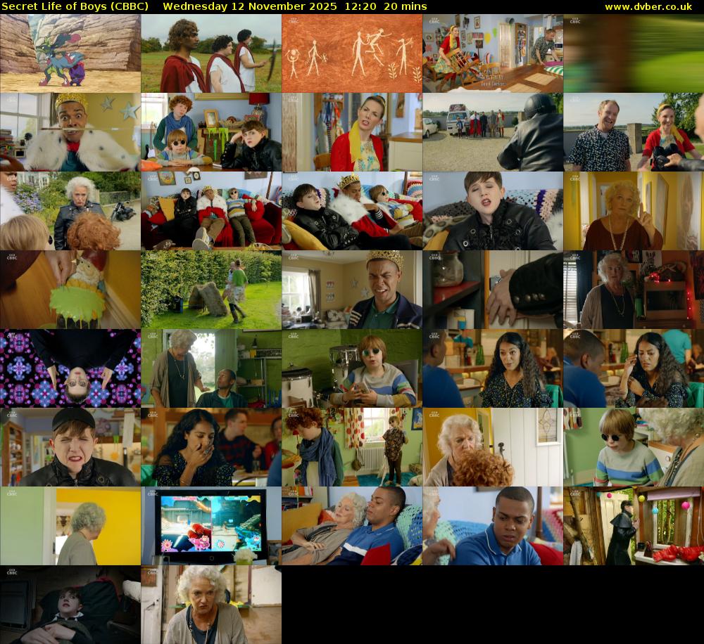 Secret Life of Boys (CBBC) Wednesday 12 November 2025 12:20 - 12:40