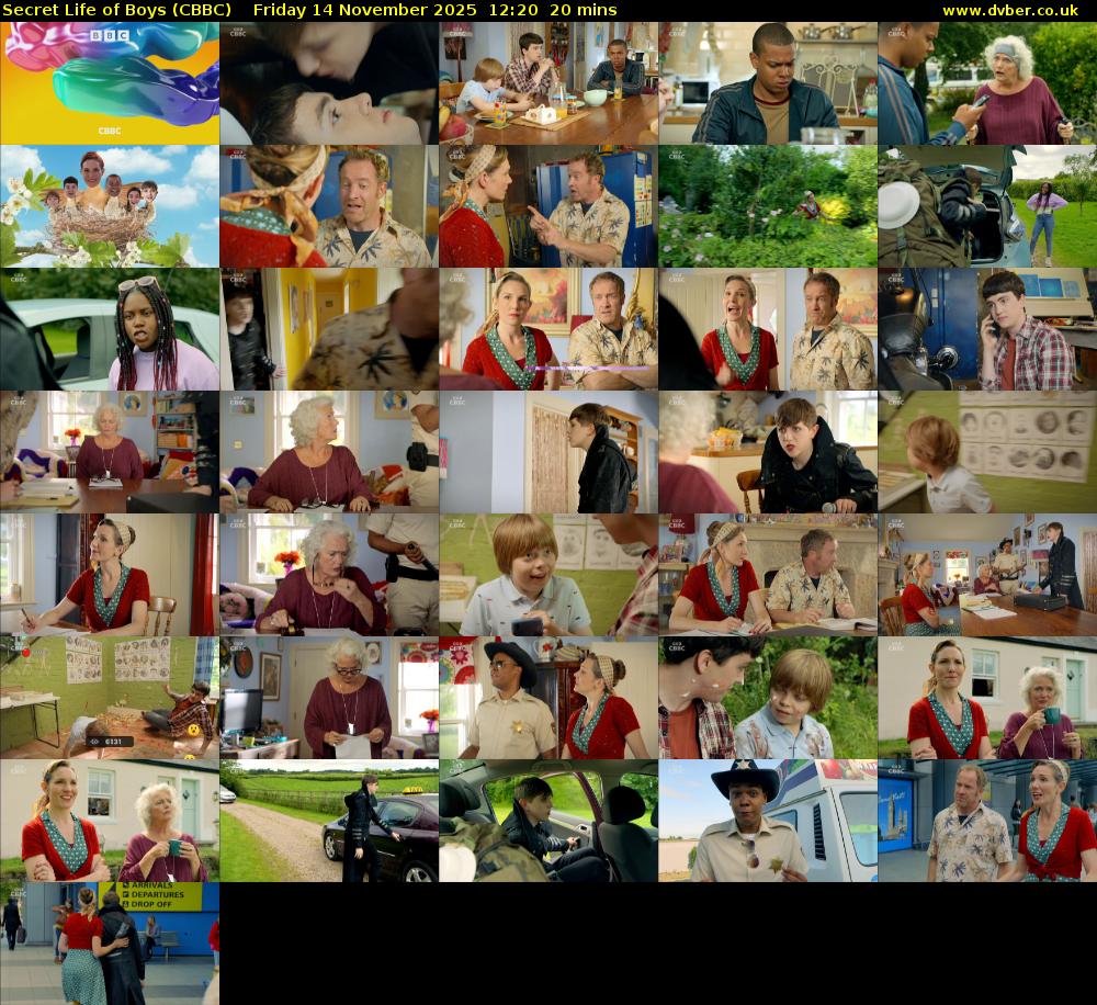 Secret Life of Boys (CBBC) Friday 14 November 2025 12:20 - 12:40