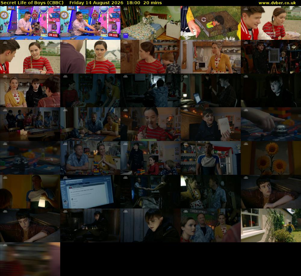 Secret Life of Boys (CBBC) Friday 14 August 2026 18:00 - 18:20