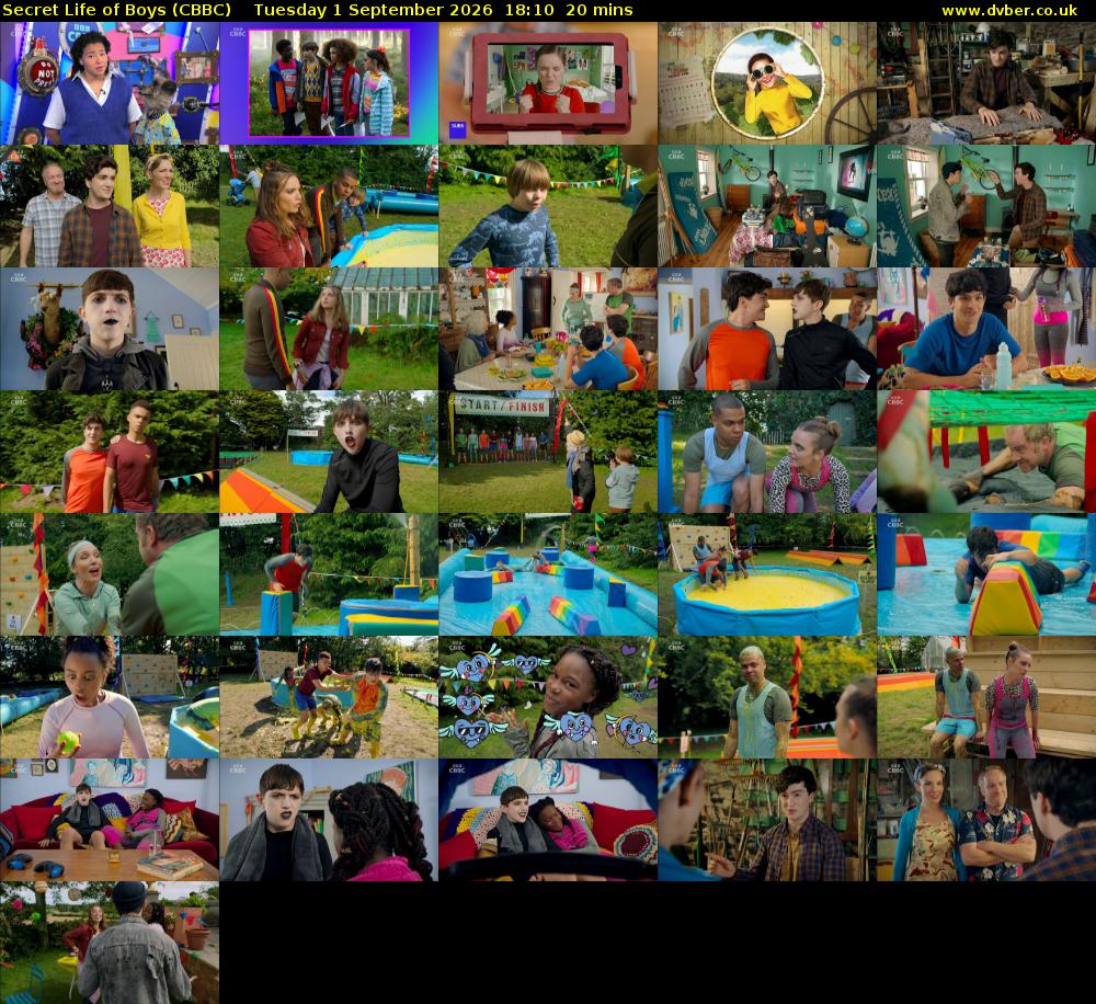 Secret Life of Boys (CBBC) Tuesday 1 September 2026 18:10 - 18:30