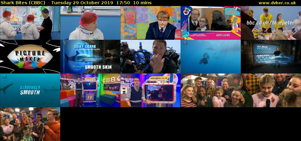 Shark Bites (CBBC) Tuesday 29 October 2019 17:50 - 18:00