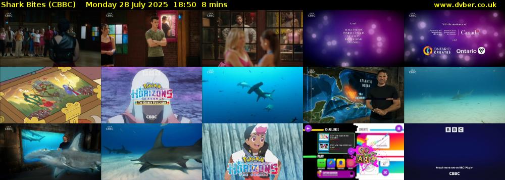 Shark Bites (CBBC) Monday 28 July 2025 18:50 - 18:58