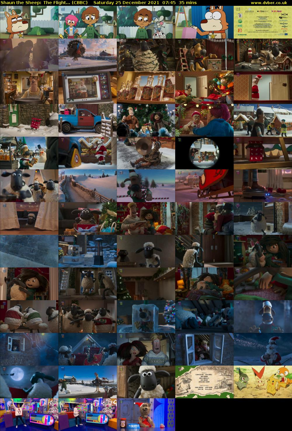 Shaun the Sheep: The Flight... (CBBC) Saturday 25 December 2021 07:45 - 08:20