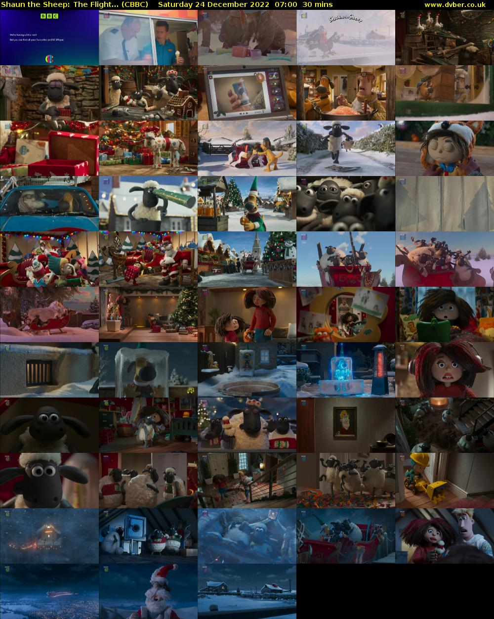 Shaun the Sheep: The Flight... (CBBC) Saturday 24 December 2022 07:00 - 07:30