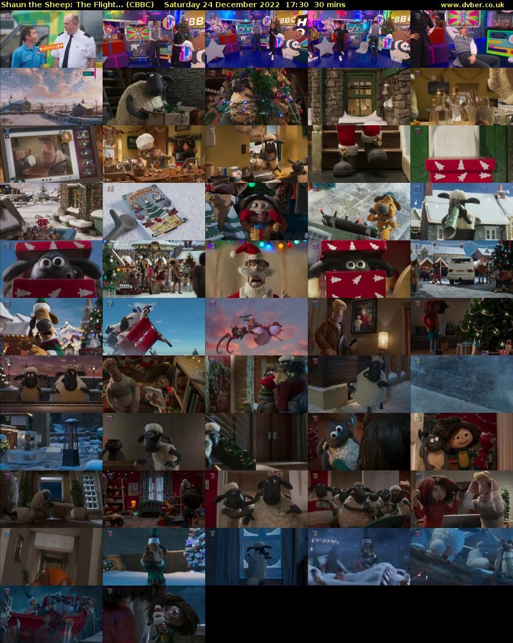 Shaun the Sheep: The Flight... (CBBC) Saturday 24 December 2022 17:30 - 18:00