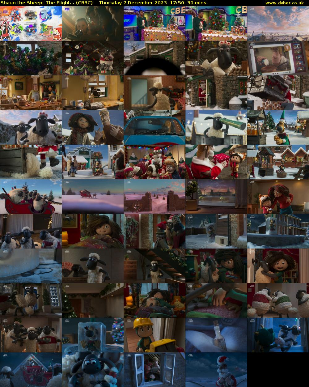 Shaun the Sheep: The Flight... (CBBC) Thursday 7 December 2023 17:50 - 18:20