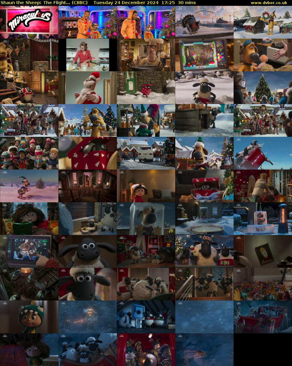 Shaun the Sheep: The Flight... (CBBC) Tuesday 24 December 2024 17:25 - 17:55