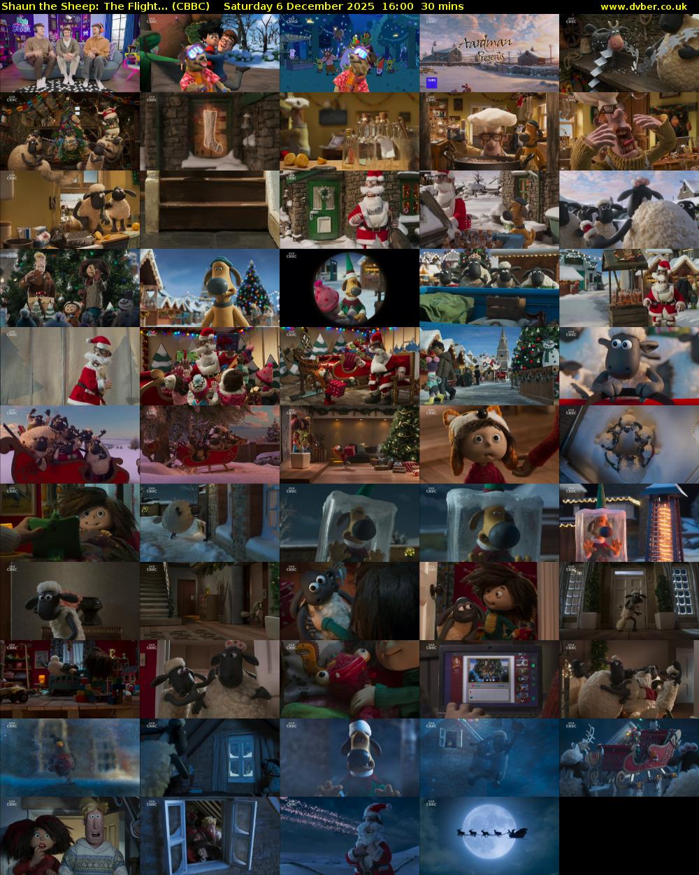 Shaun the Sheep: The Flight... (CBBC) Saturday 6 December 2025 16:00 - 16:30