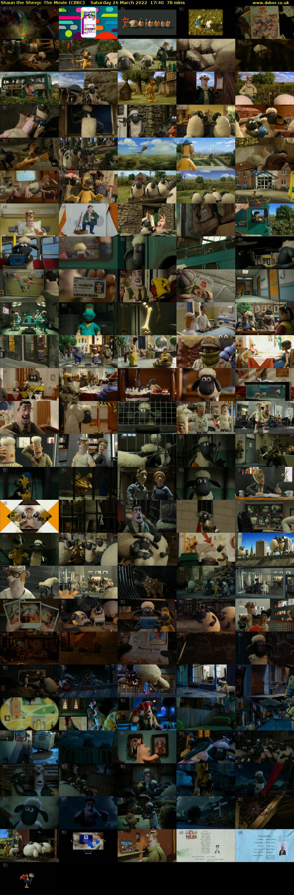 Shaun the Sheep: The Movie (CBBC) Saturday 26 March 2022 17:40 - 18:58
