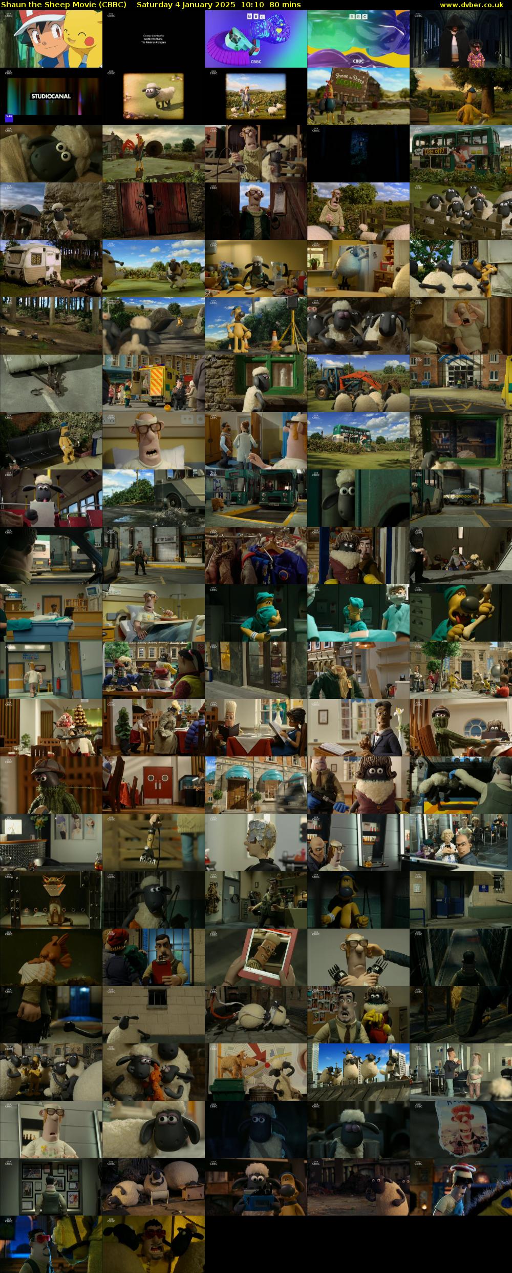 Shaun the Sheep Movie (CBBC) Saturday 4 January 2025 10:10 - 11:30