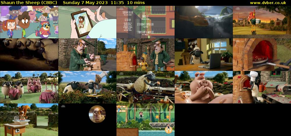 Shaun the Sheep (CBBC) Sunday 7 May 2023 11:35 - 11:45