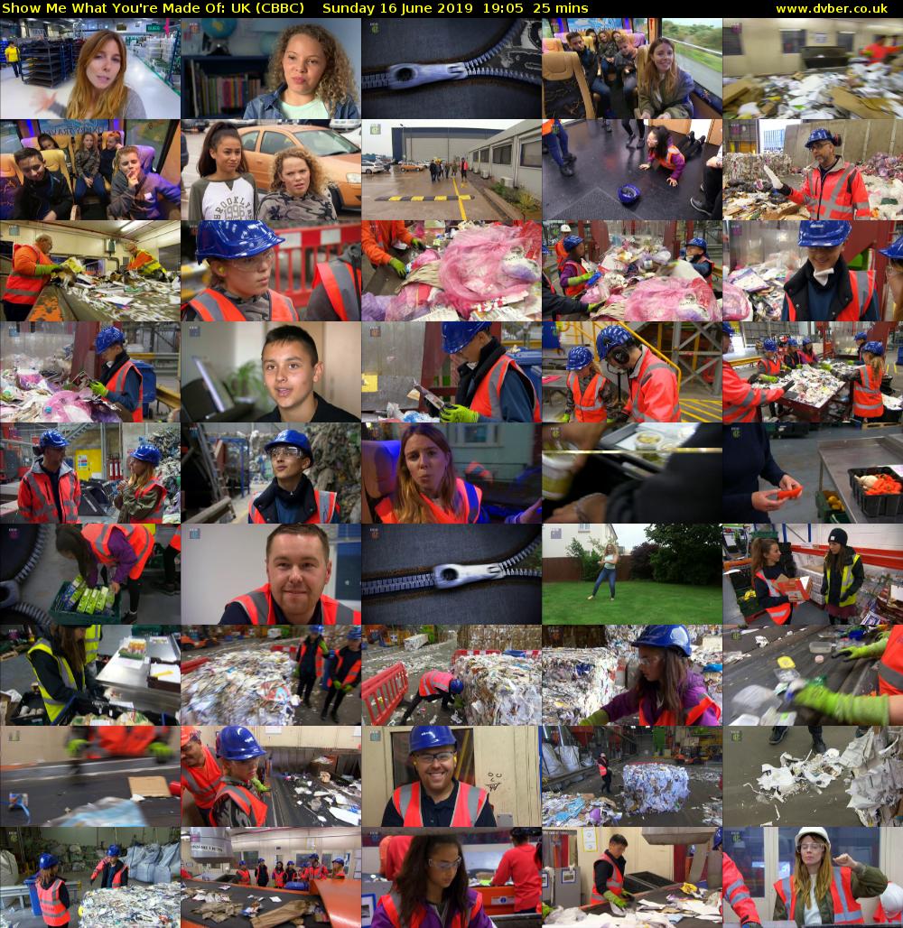 Show Me What You're Made Of: UK (CBBC) Sunday 16 June 2019 19:05 - 19:30