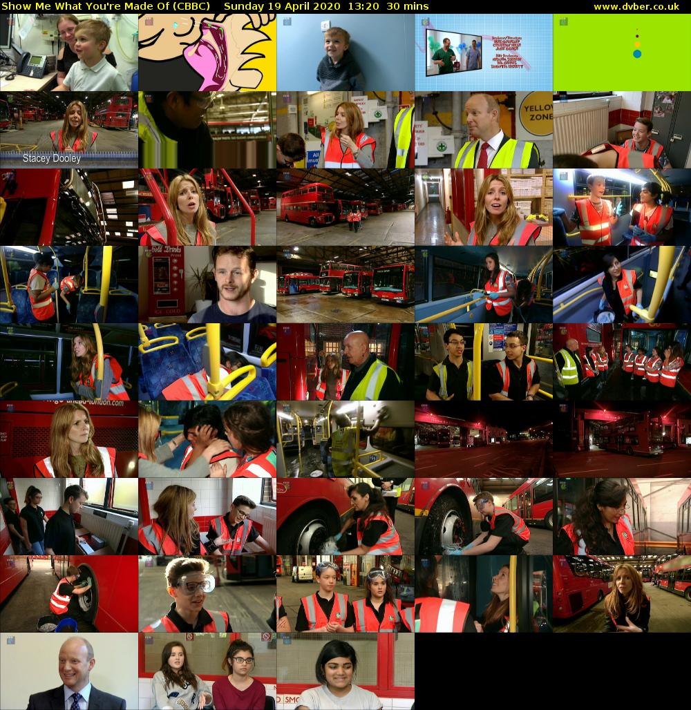 Show Me What You're Made Of (CBBC) Sunday 19 April 2020 13:20 - 13:50