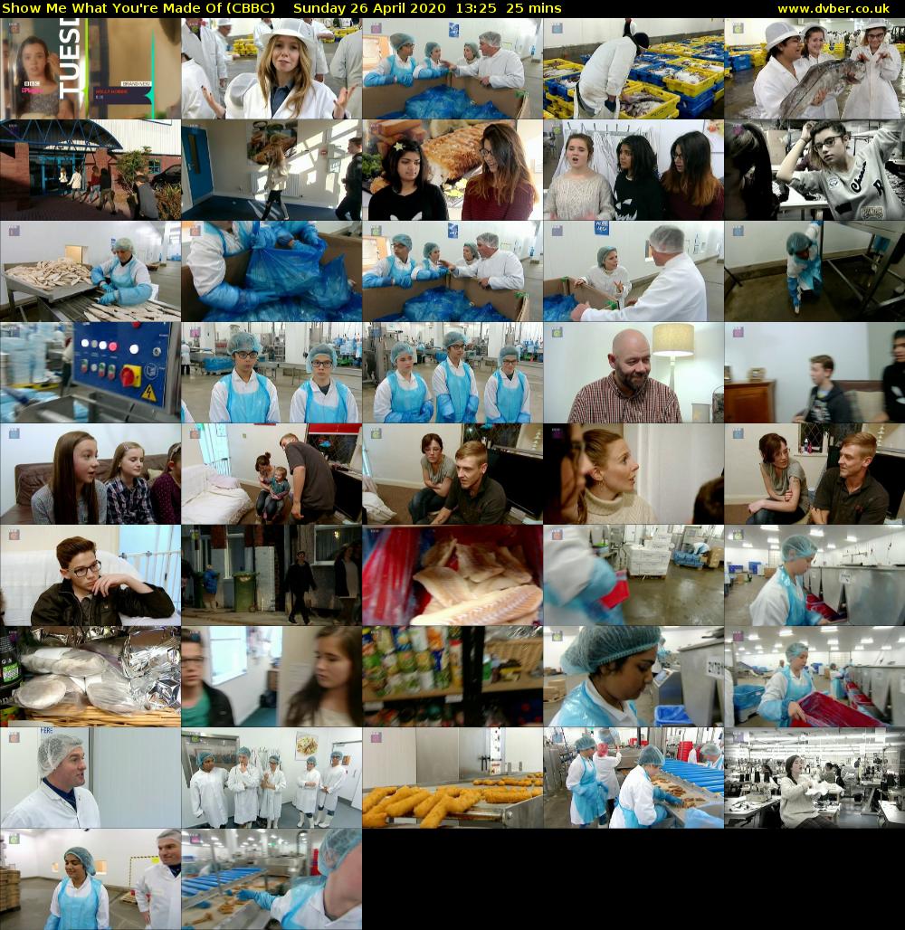 Show Me What You're Made Of (CBBC) Sunday 26 April 2020 13:25 - 13:50