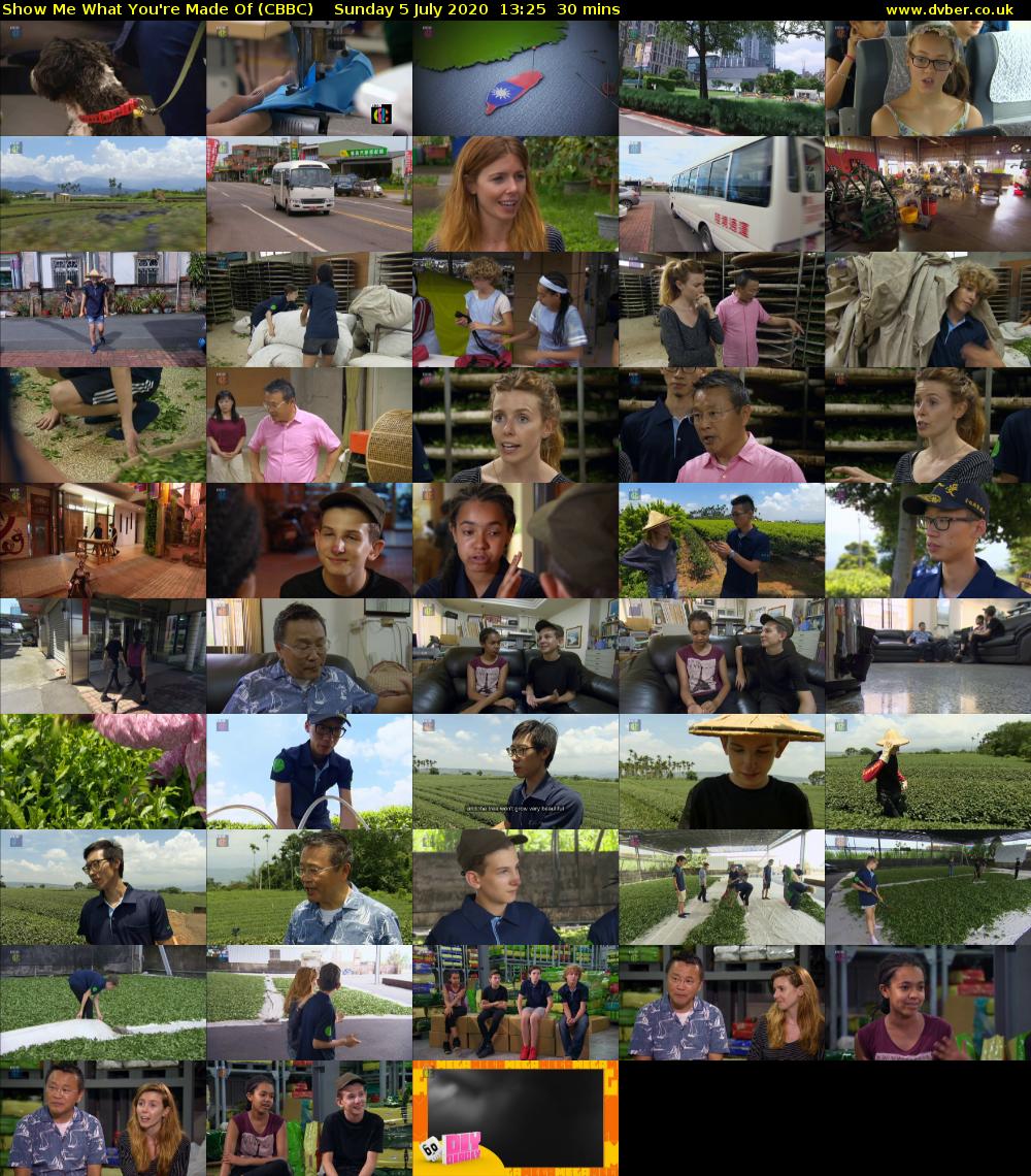 Show Me What You're Made Of (CBBC) Sunday 5 July 2020 13:25 - 13:55
