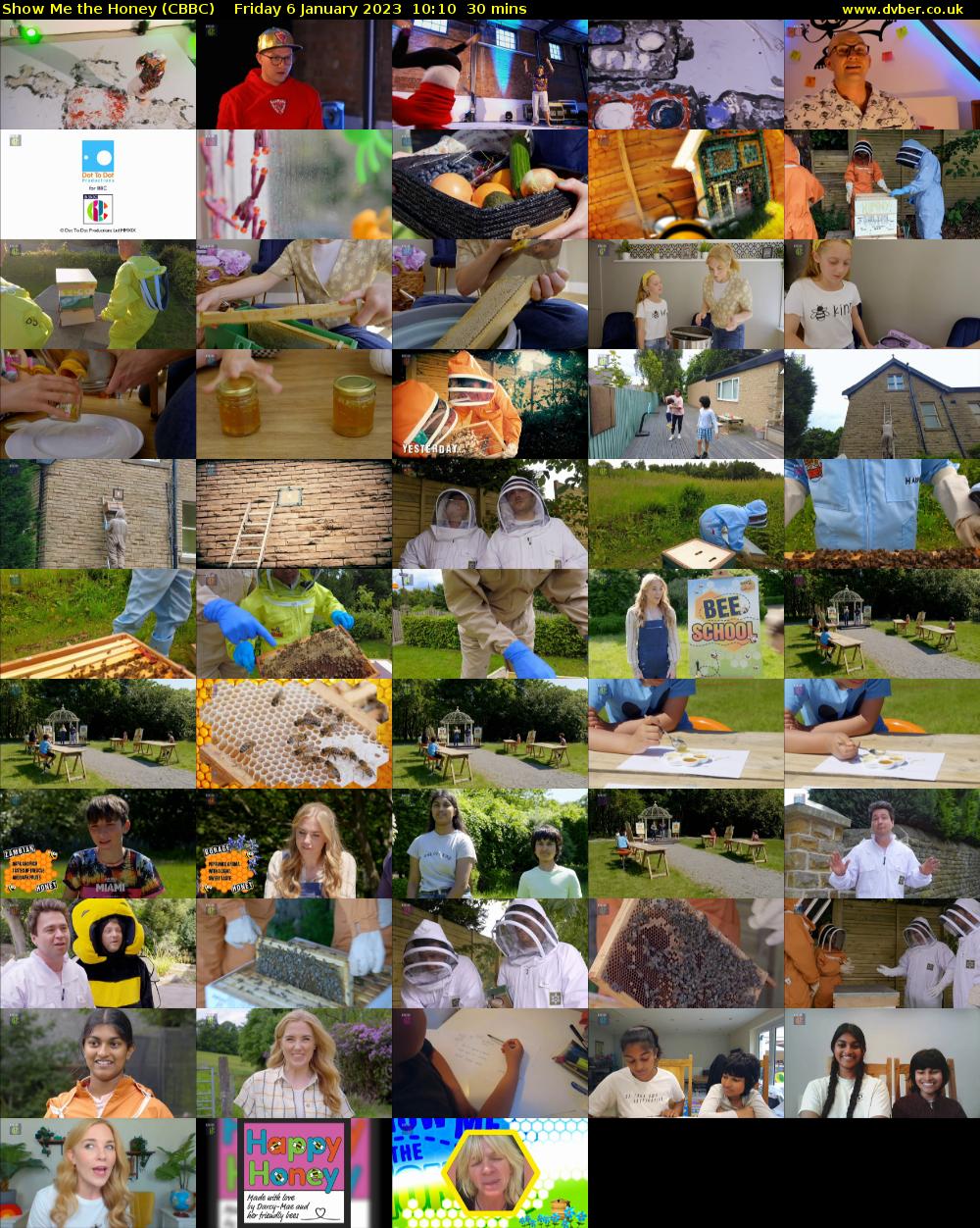 Show Me the Honey (CBBC) Friday 6 January 2023 10:10 - 10:40