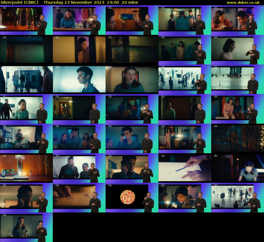 Silverpoint (CBBC) Thursday 23 November 2023 14:00 - 14:20