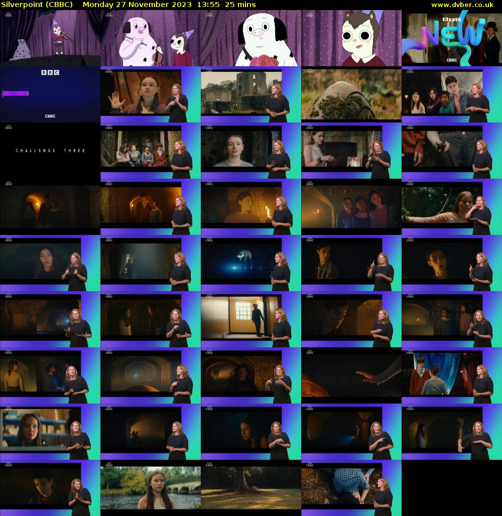 Silverpoint (CBBC) Monday 27 November 2023 13:55 - 14:20