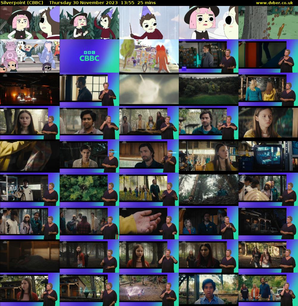 Silverpoint (CBBC) Thursday 30 November 2023 13:55 - 14:20