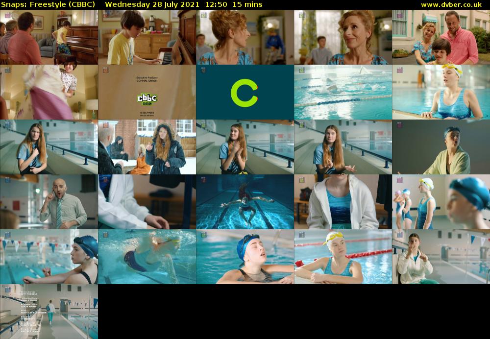Snaps: Freestyle (CBBC) Wednesday 28 July 2021 12:50 - 13:05