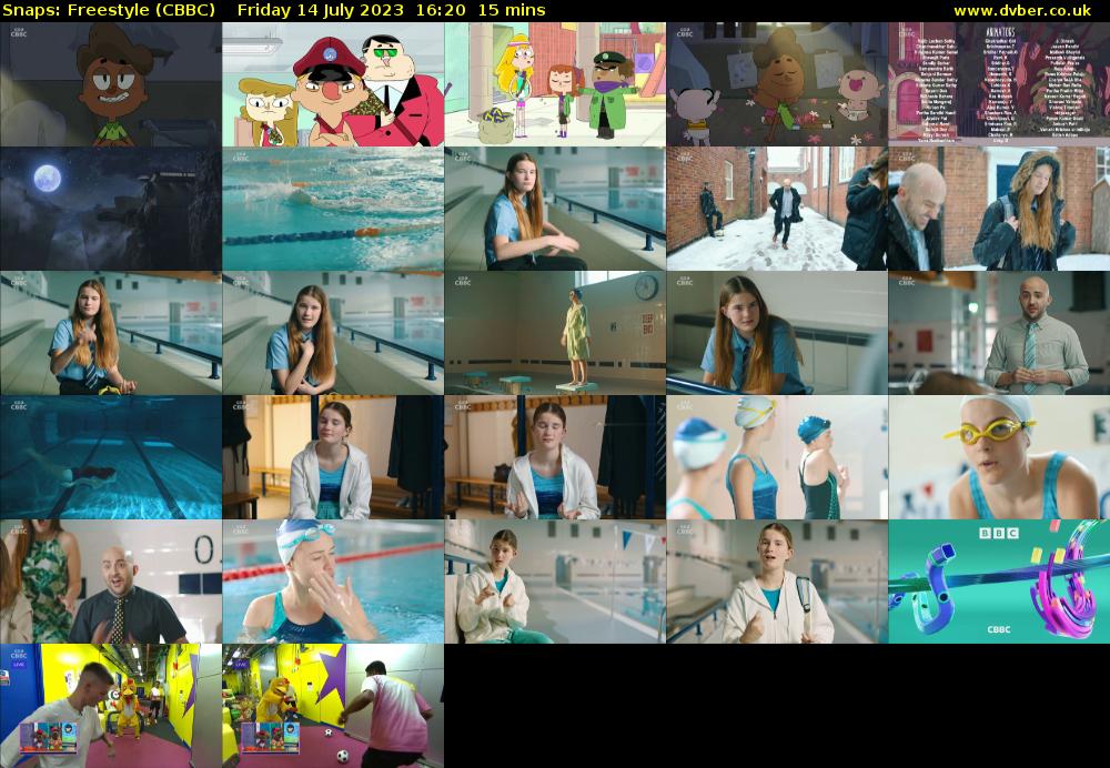 Snaps: Freestyle (CBBC) Friday 14 July 2023 16:20 - 16:35