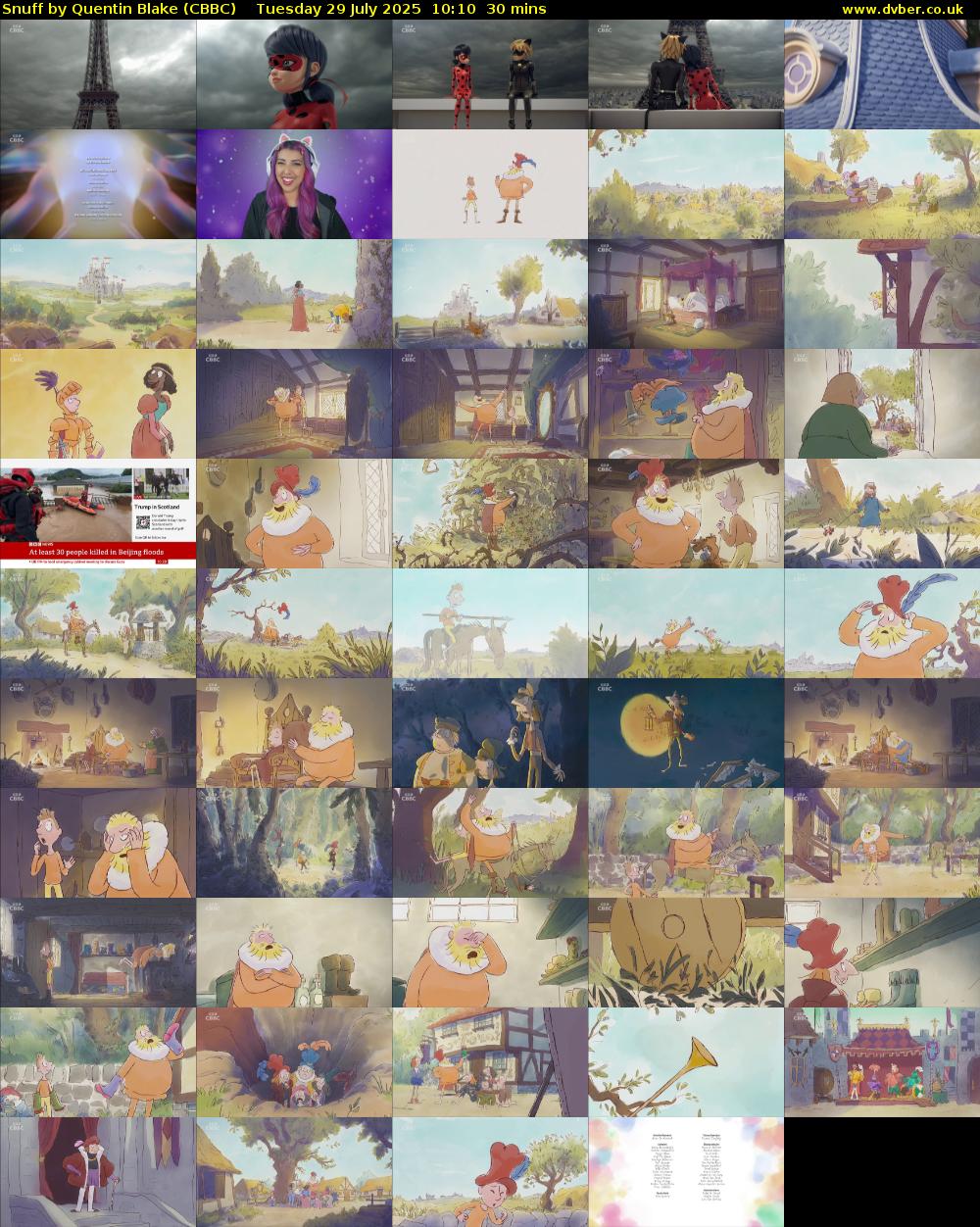 Snuff by Quentin Blake (CBBC) Tuesday 29 July 2025 10:10 - 10:40