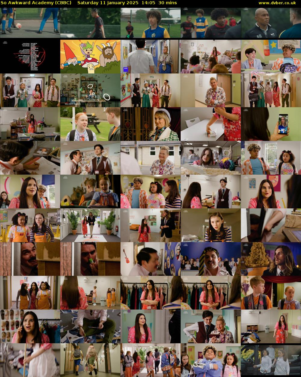 So Awkward Academy (CBBC) Saturday 11 January 2025 14:05 - 14:35