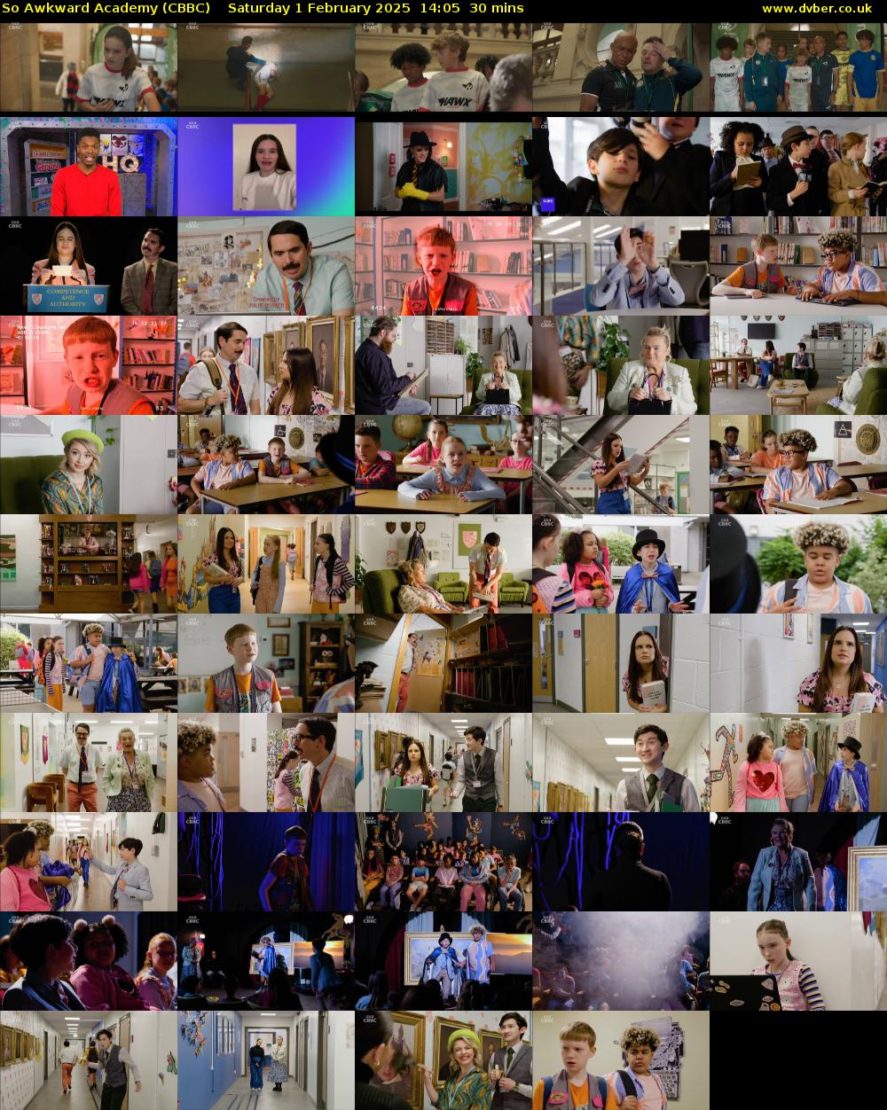 So Awkward Academy (CBBC) Saturday 1 February 2025 14:05 - 14:35