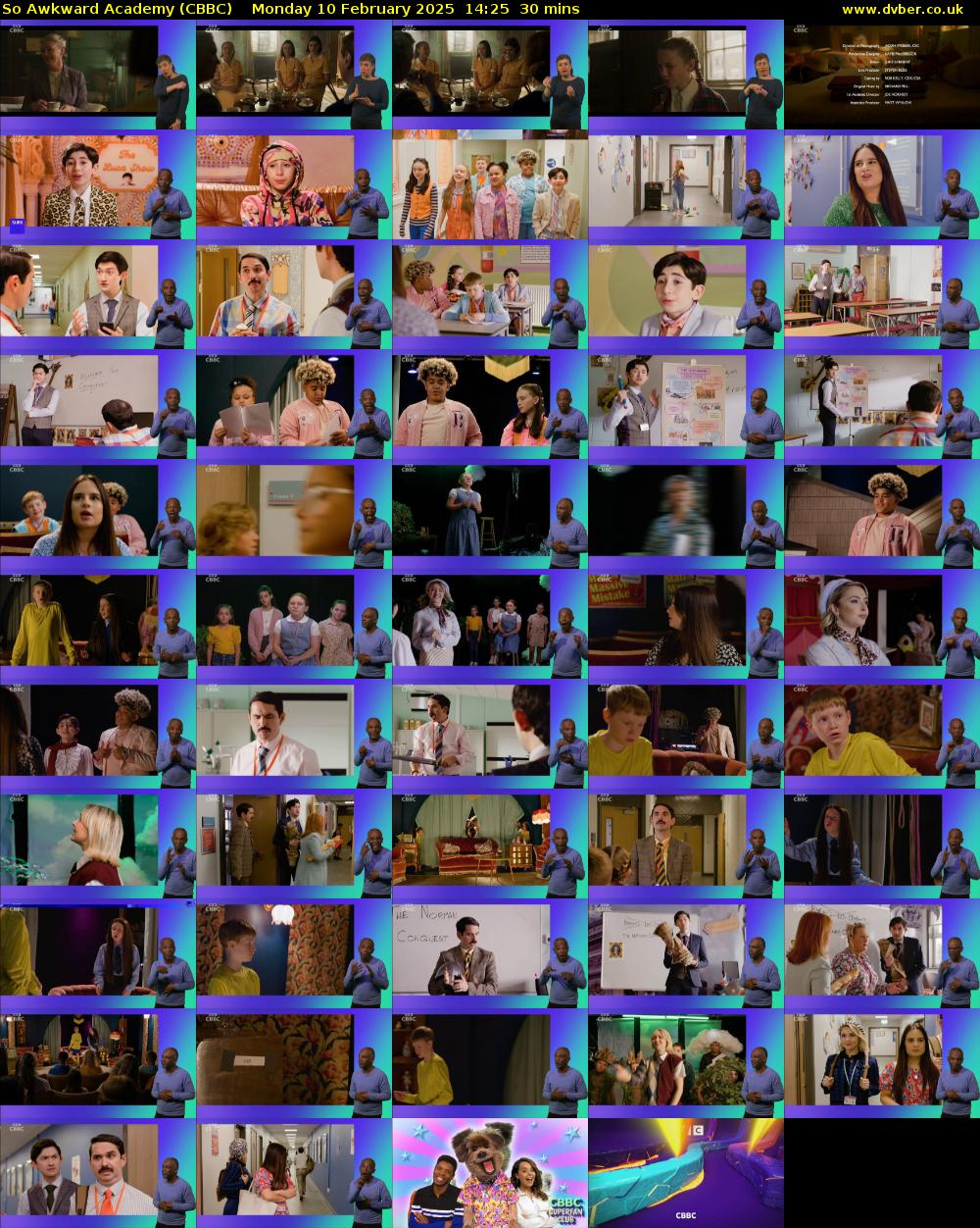 So Awkward Academy (CBBC) Monday 10 February 2025 14:25 - 14:55