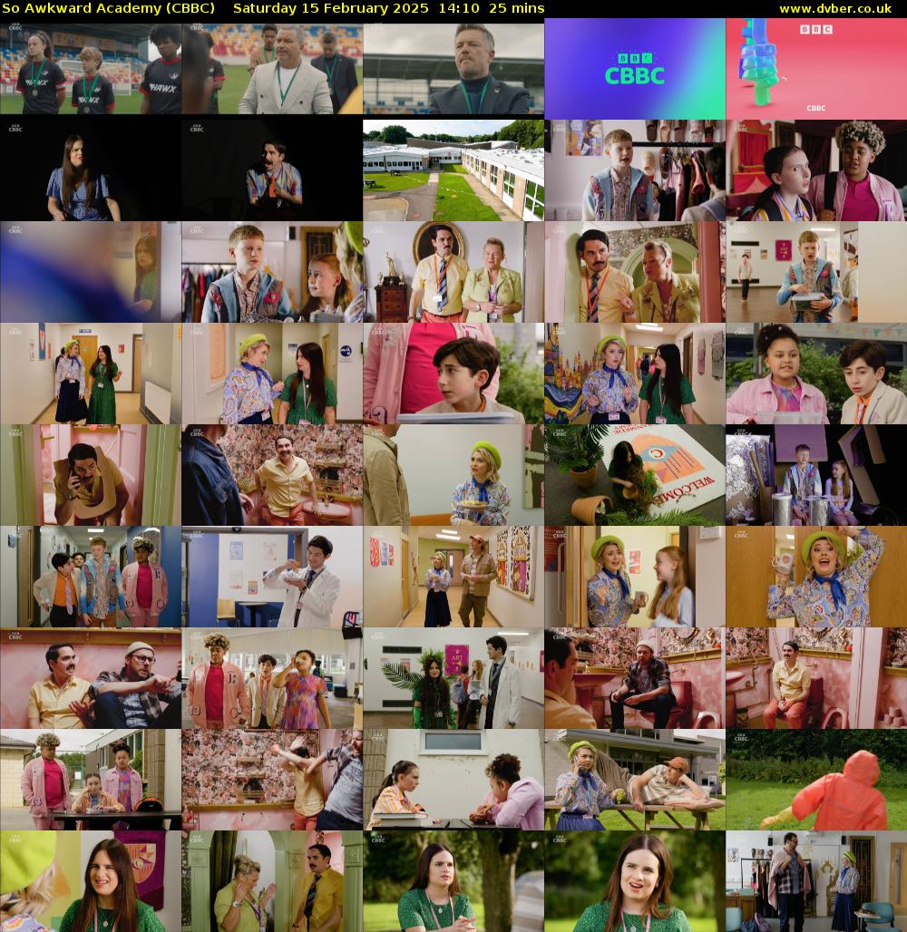 So Awkward Academy (CBBC) Saturday 15 February 2025 14:10 - 14:35
