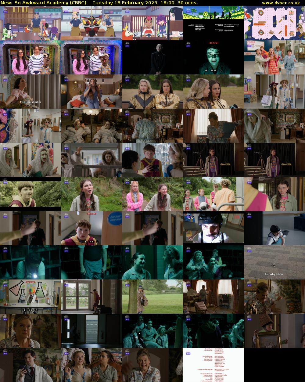So Awkward Academy (CBBC) Tuesday 18 February 2025 18:00 - 18:30