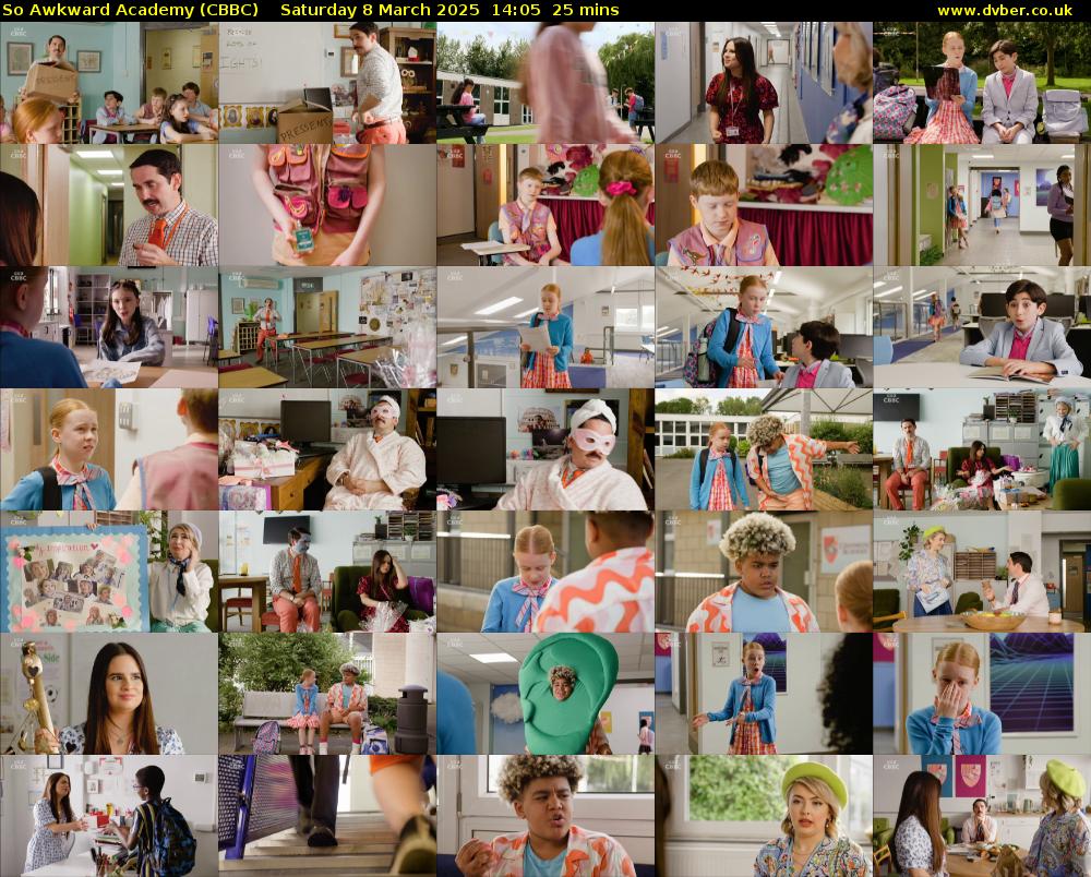 So Awkward Academy (CBBC) Saturday 8 March 2025 14:05 - 14:30