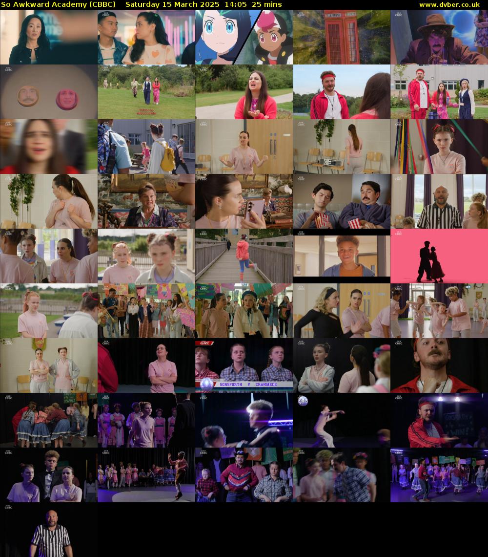 So Awkward Academy (CBBC) Saturday 15 March 2025 14:05 - 14:30
